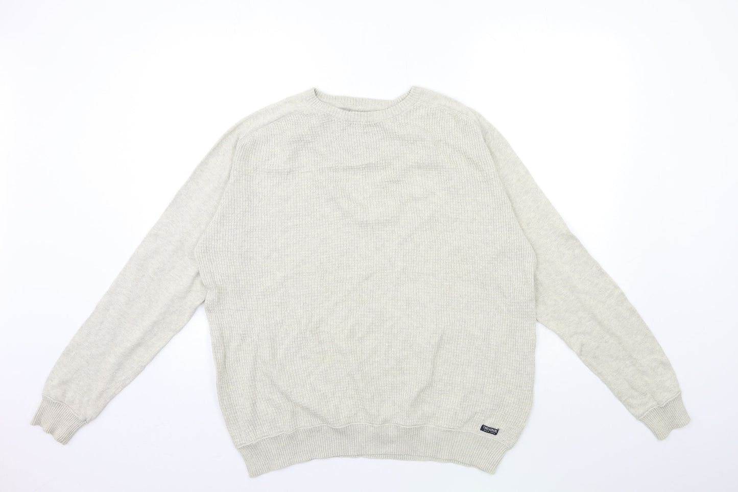 Threadbare Mens Grey  Knit Pullover Jumper Size L