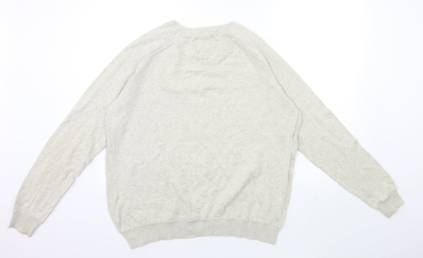 Threadbare Mens Grey  Knit Pullover Jumper Size L