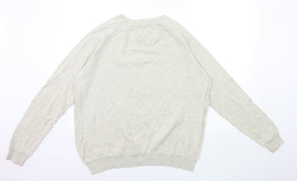 Threadbare Mens Grey  Knit Pullover Jumper Size L