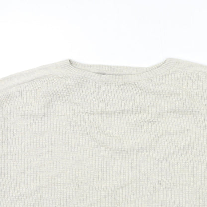 Threadbare Mens Grey  Knit Pullover Jumper Size L