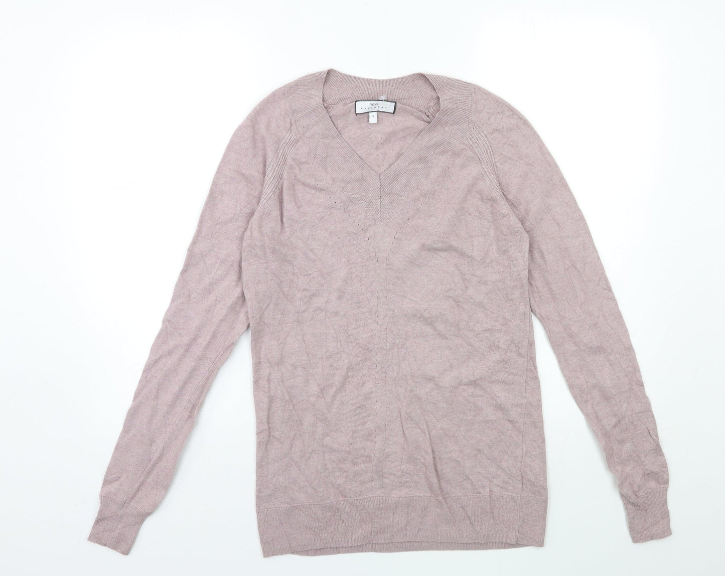 Womens UK Size 8 NEXT Pink Pullover Jumper