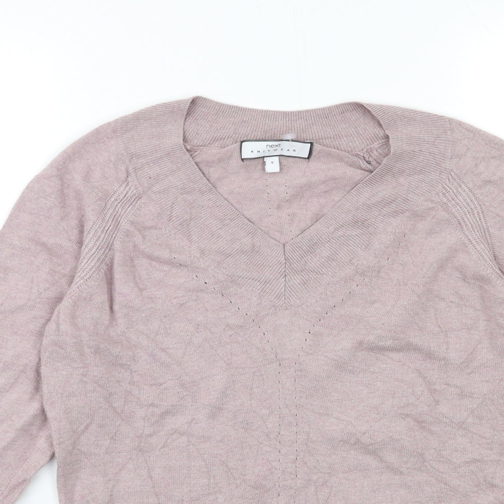 Womens UK Size 8 NEXT Pink Pullover Jumper