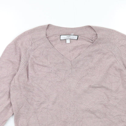 Womens UK Size 8 NEXT Pink Pullover Jumper