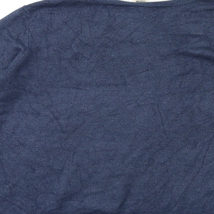 Now Womens Blue  Knit Pullover Jumper Size S
