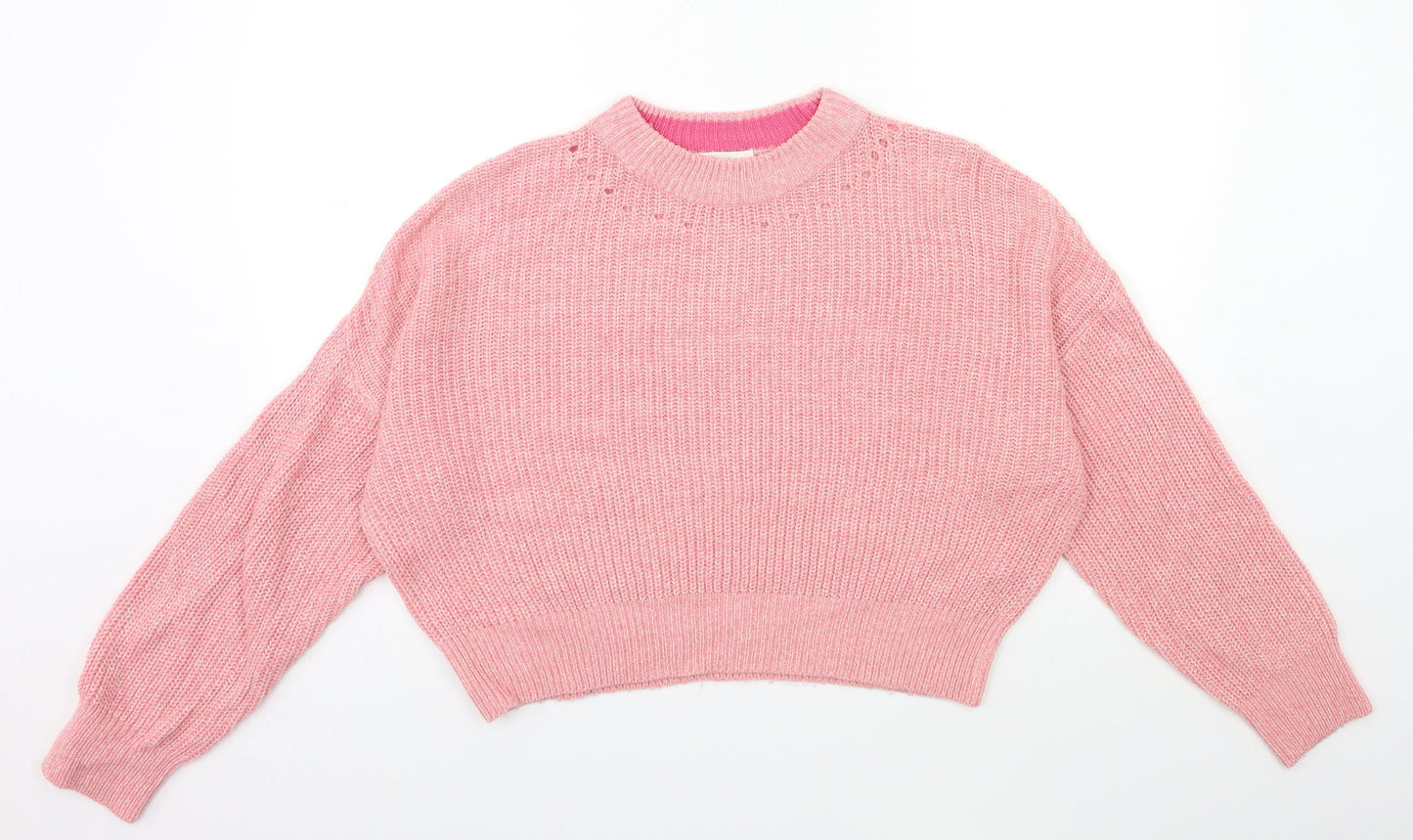 Womens UK Size S Topshop Pink Pullover Jumper