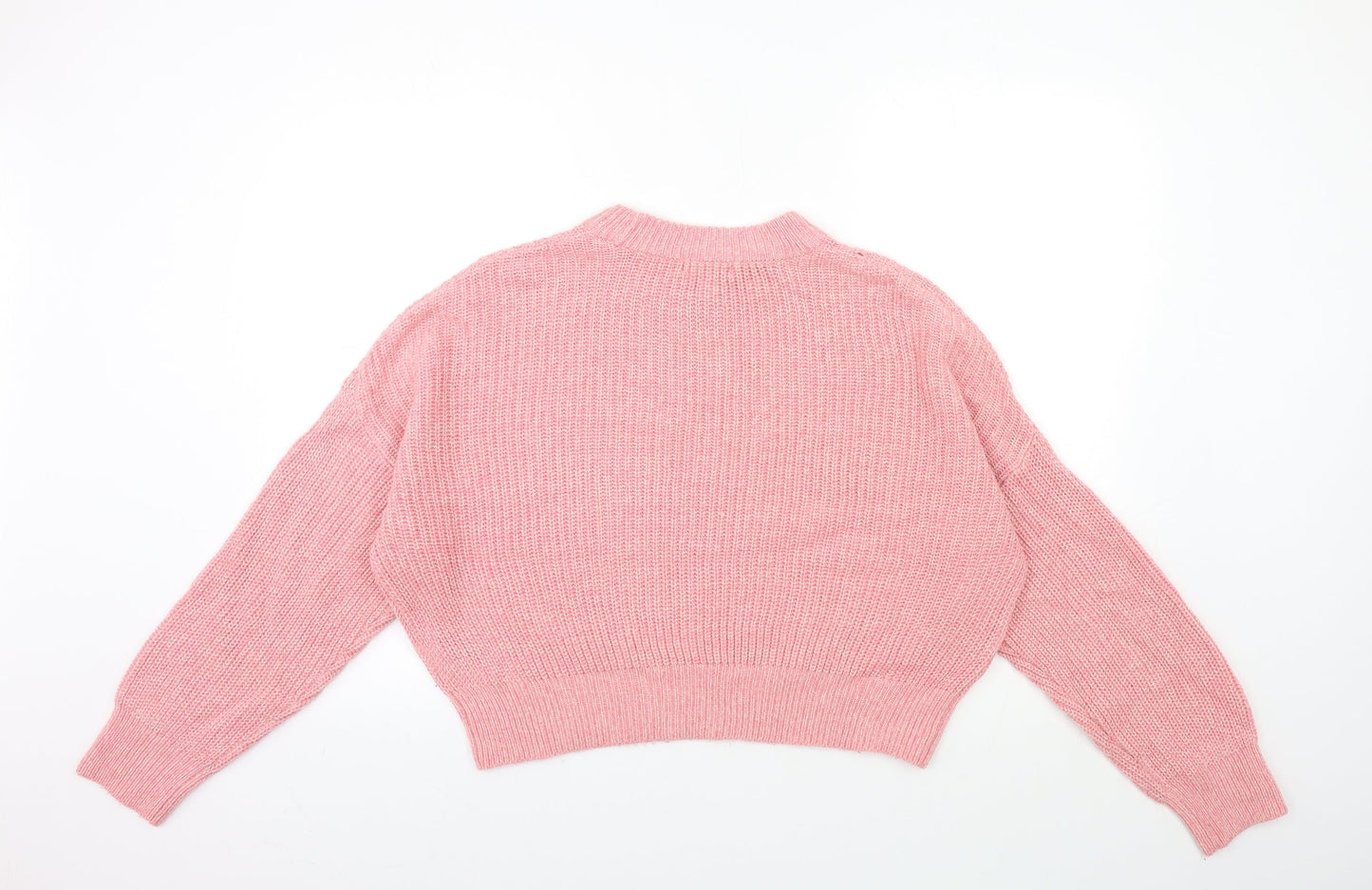 Womens UK Size S Topshop Pink Pullover Jumper