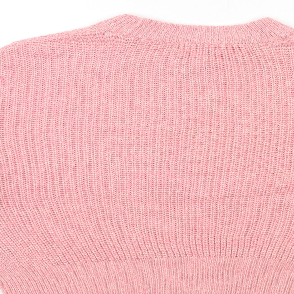 Womens UK Size S Topshop Pink Pullover Jumper