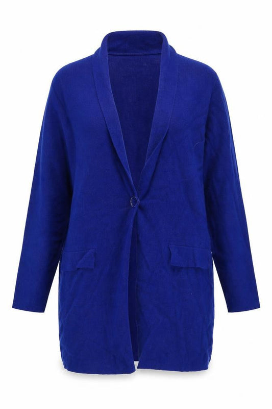 Womens UK Size L RESERVED Blue Cardigan Jumper
