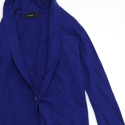 Womens UK Size L RESERVED Blue Cardigan Jumper