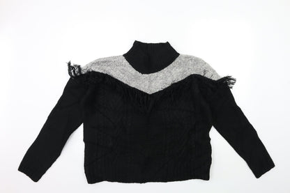 Womens UK Size L Marks and Spencer Black Pullover Jumper