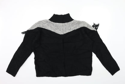Womens UK Size L Marks and Spencer Black Pullover Jumper