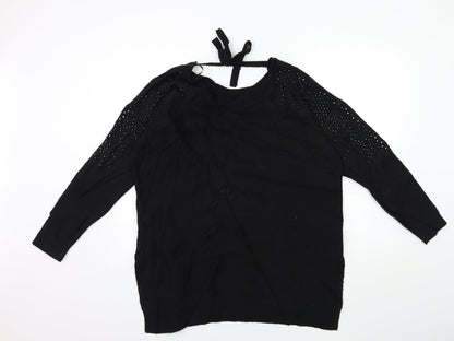 Marks and Spencer Womens Black  Knit Pullover Jumper Size M