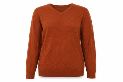 Womens UK Size L Peacocks Brown Pullover Jumper