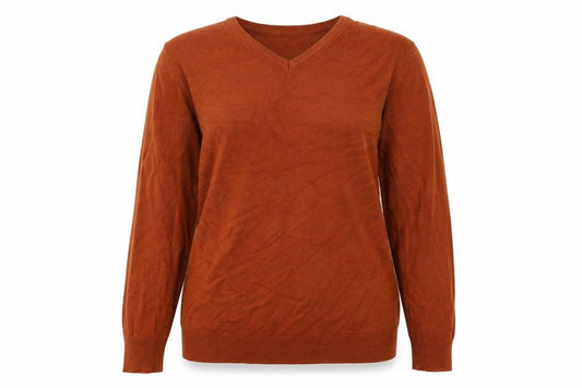 Womens UK Size L Peacocks Brown Pullover Jumper