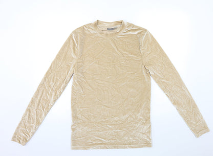 Womens UK Size M ASOS Gold Pullover Sweatshirt
