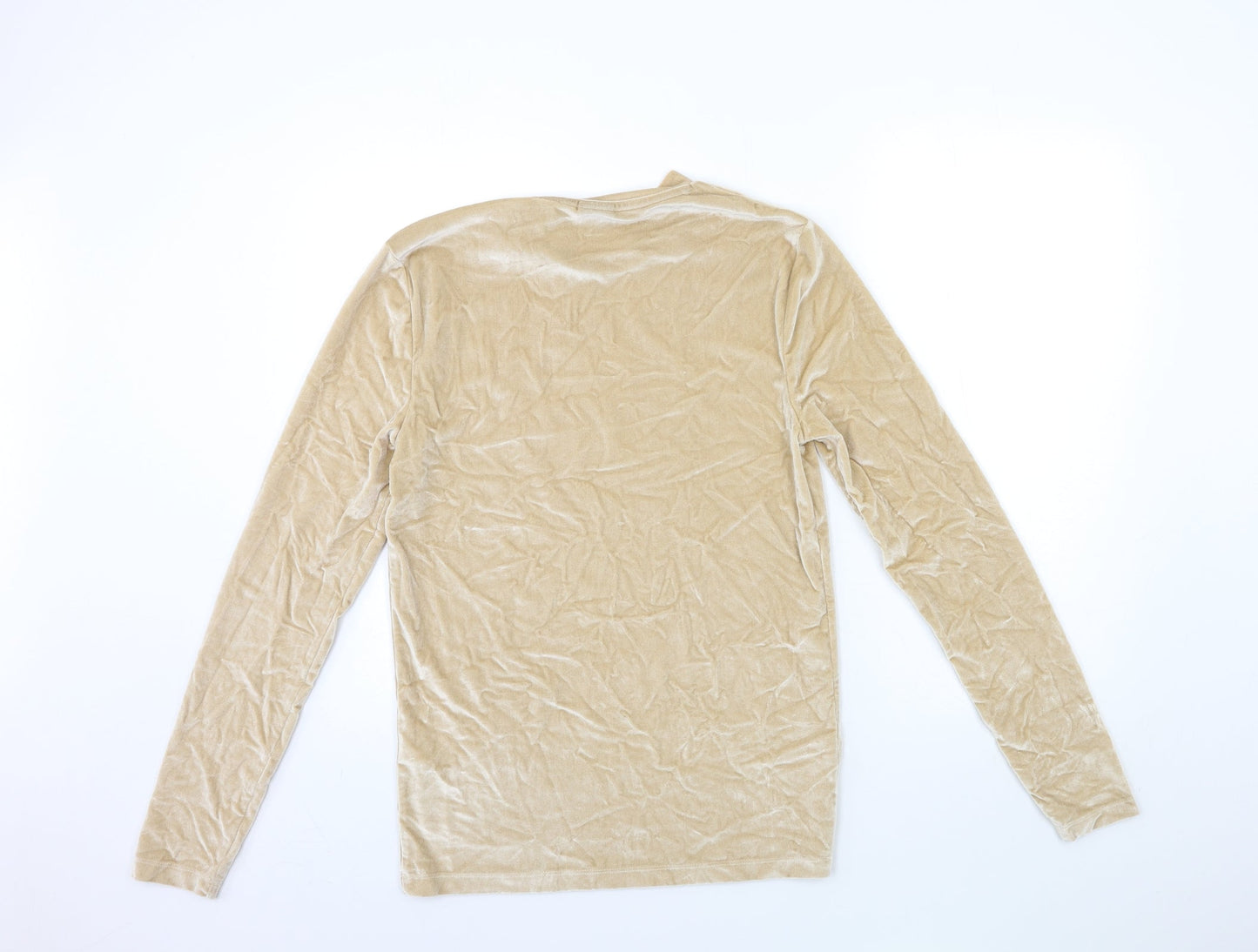 Womens UK Size M ASOS Gold Pullover Sweatshirt