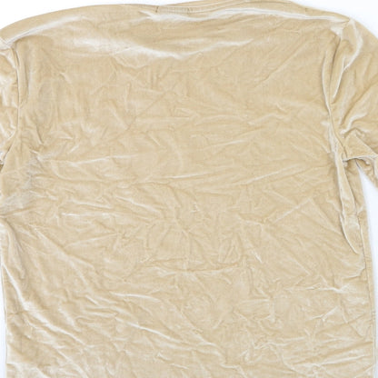 Womens UK Size M ASOS Gold Pullover Sweatshirt