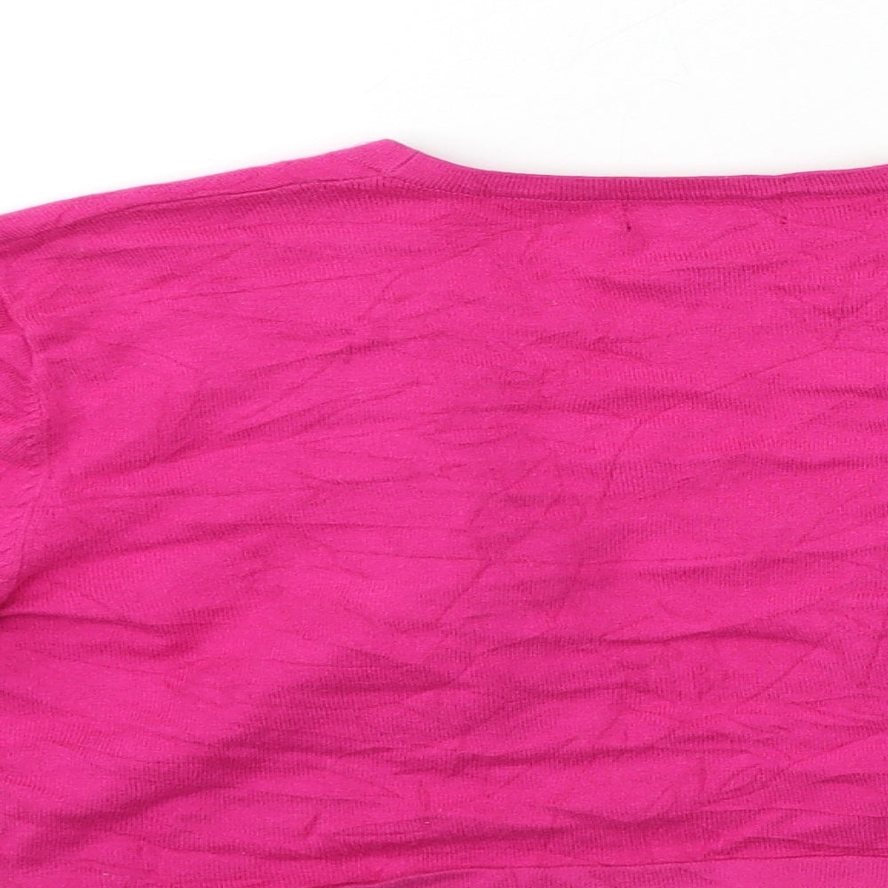 Womens UK Size 12 Pomodoro Pink Cardigan Jumper