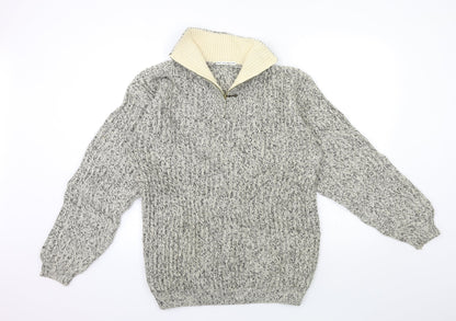 Preworn Mens Grey  Knit Pullover Jumper Size L