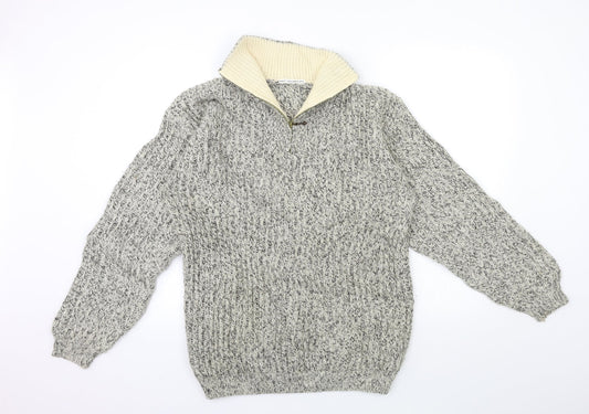 Preworn Mens Grey  Knit Pullover Jumper Size L