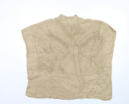 Peacocks Womens Brown  Knit Pullover Jumper Size S