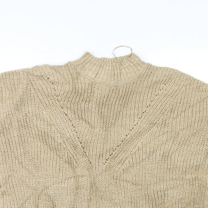 Peacocks Womens Brown  Knit Pullover Jumper Size S