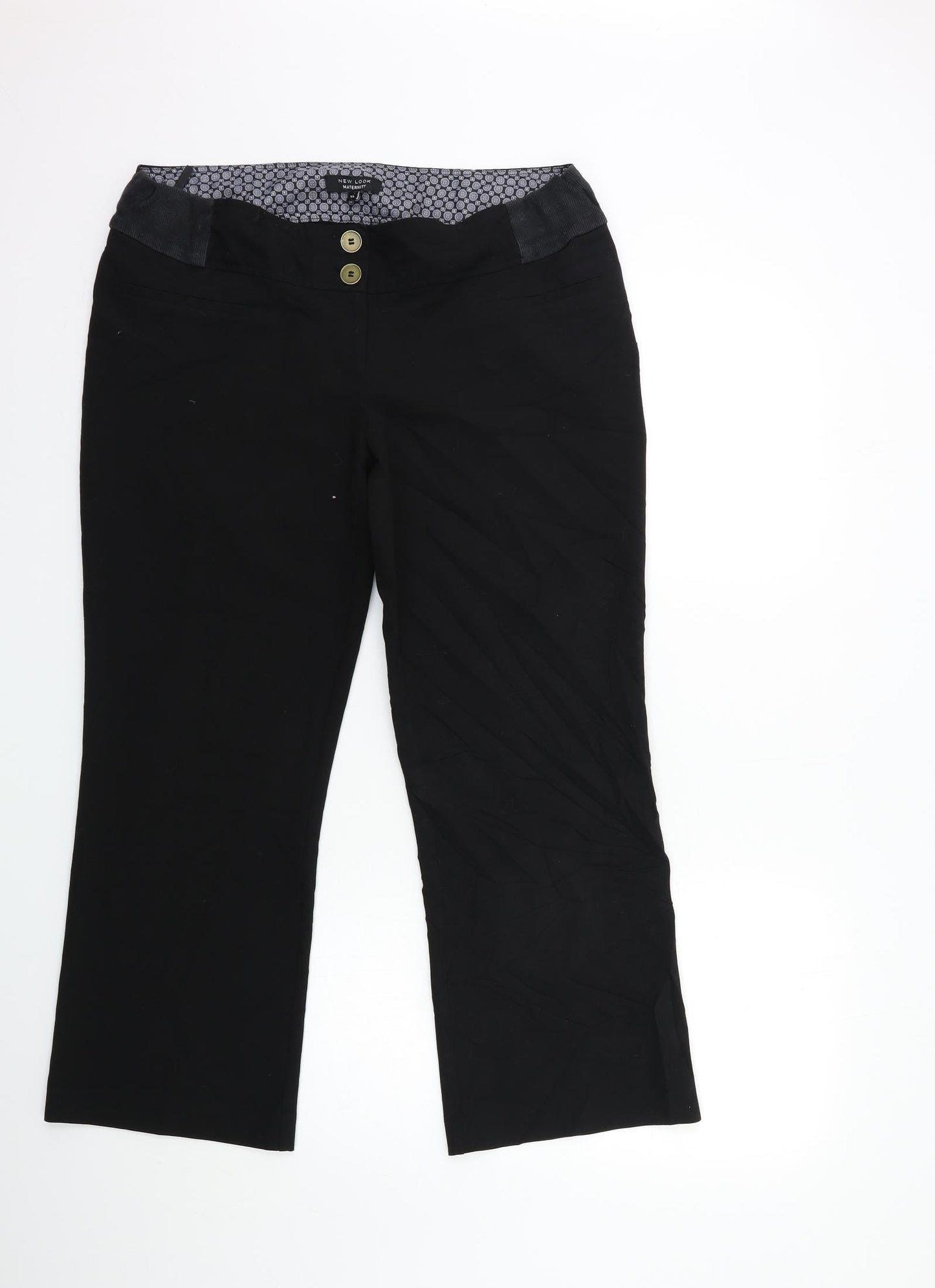 New Look Womens Black   Trousers  Size 14 L27 in