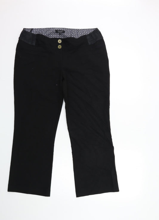 New Look Womens Black   Trousers  Size 14 L27 in