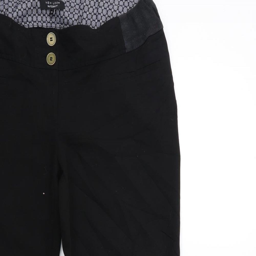 New Look Womens Black   Trousers  Size 14 L27 in