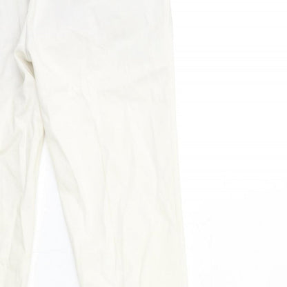 Womens UK Size 32 in ASOS Regular Fit  White Trousers