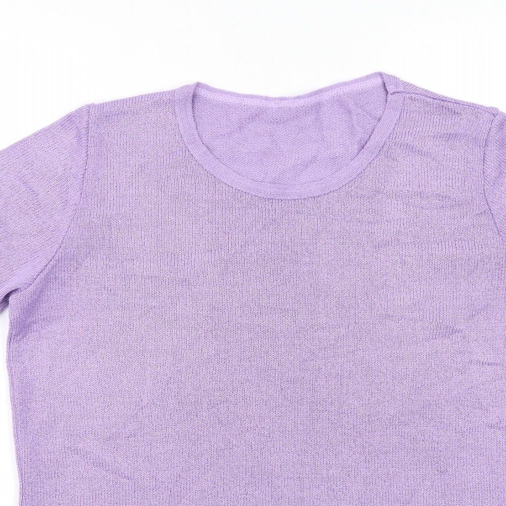 George Womens Blue Striped Knit Pullover Jumper Size 14