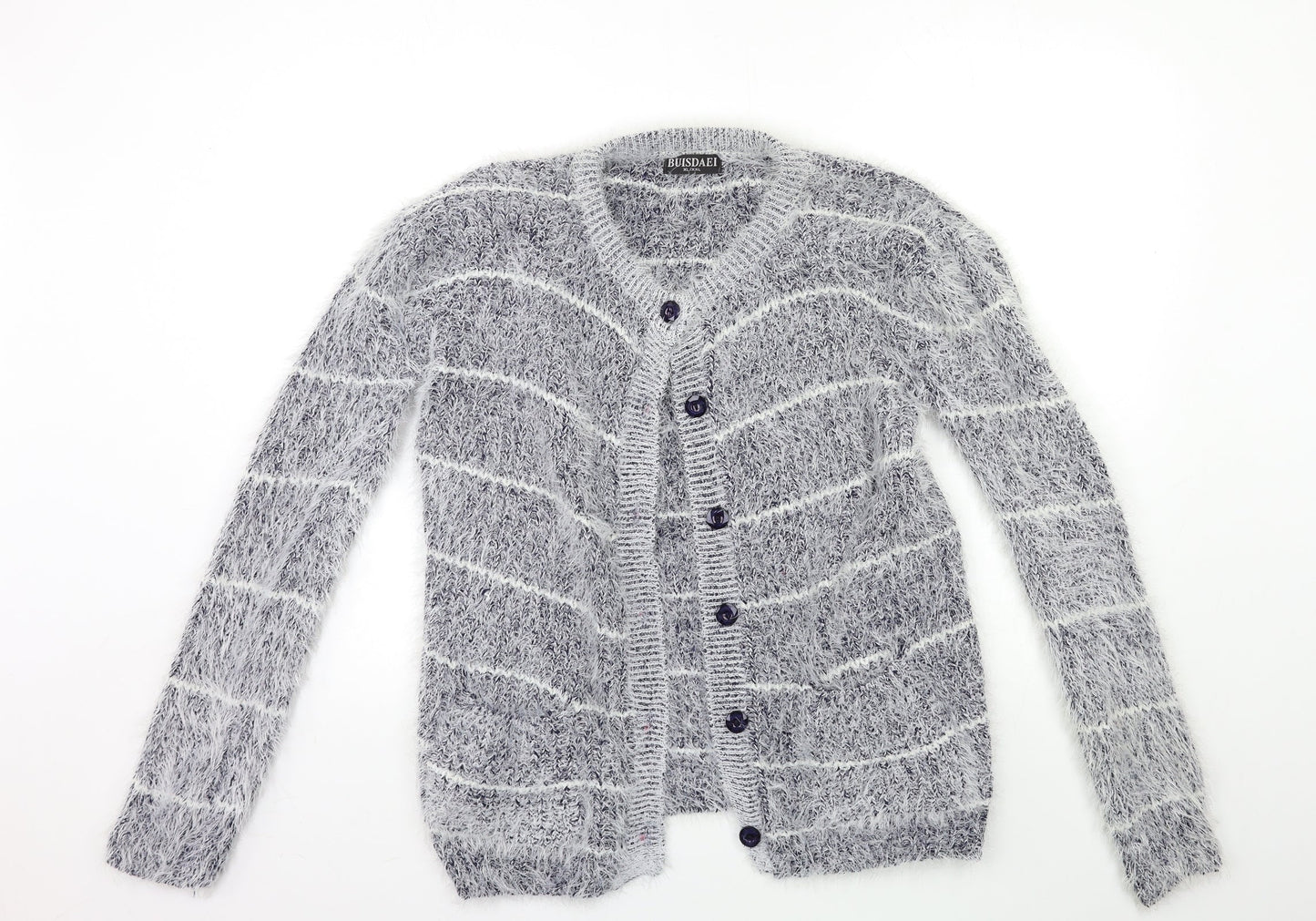 Womens UK Size XL buisdaei Blue Cardigan Jumper