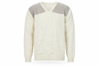 Mens UK Size L BHS Beige Pullover Jumper