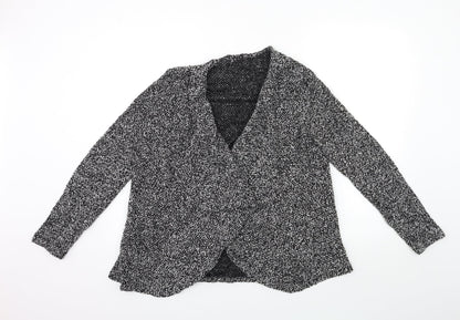 Dorothy Perkins Womens Grey  Knit Cardigan Jumper Size 14