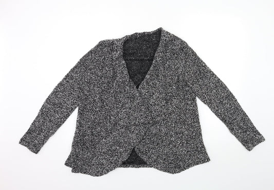 Dorothy Perkins Womens Grey  Knit Cardigan Jumper Size 14