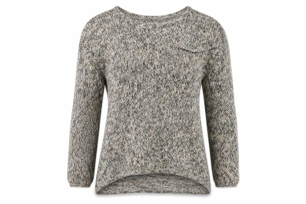 Womens UK Size 12 Crafted Brown Pullover Jumper