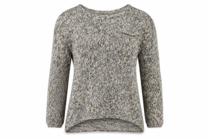 Womens UK Size 12 Crafted Brown Pullover Jumper