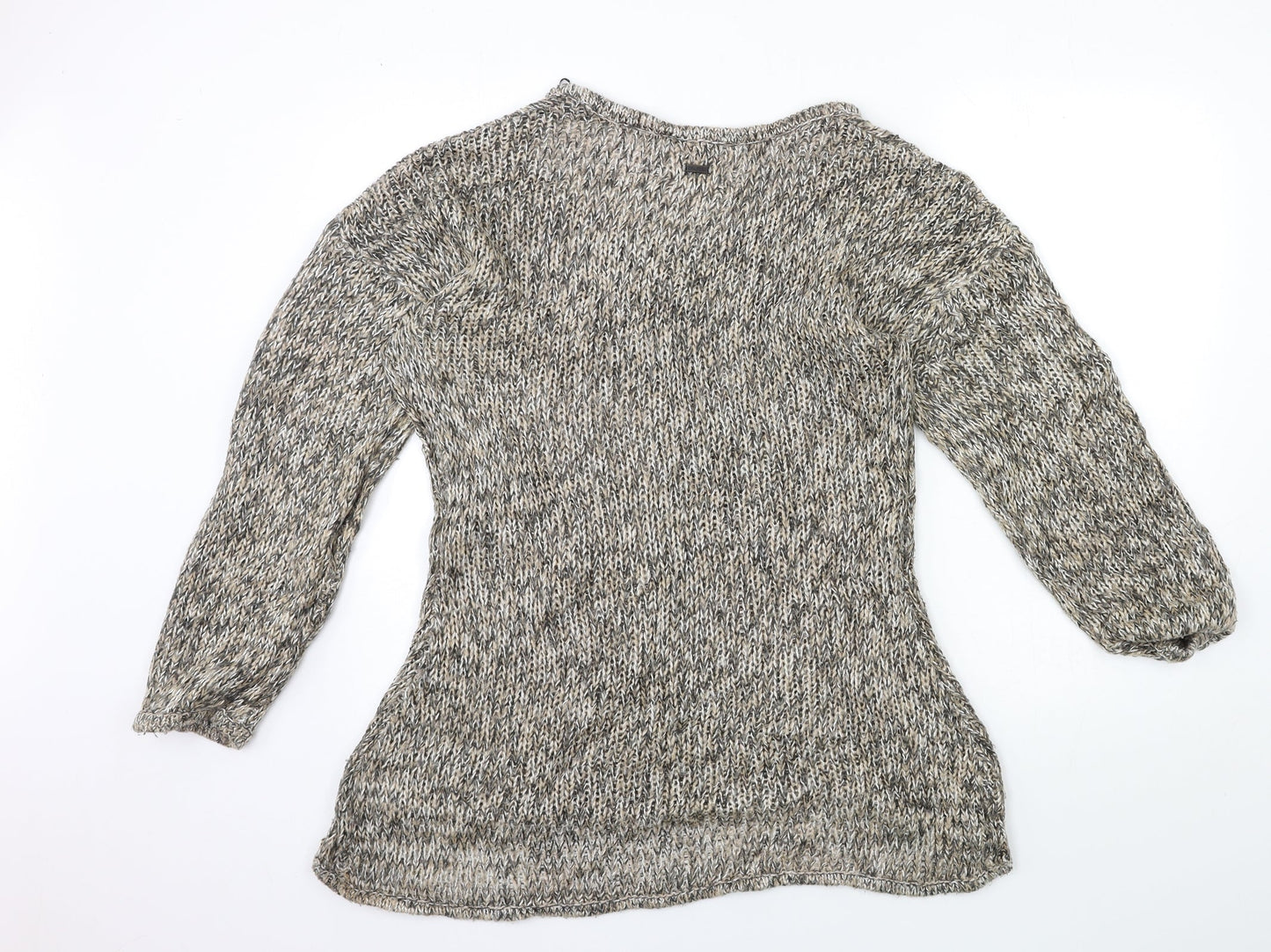 Crafted Womens Brown  Knit Pullover Jumper Size 12