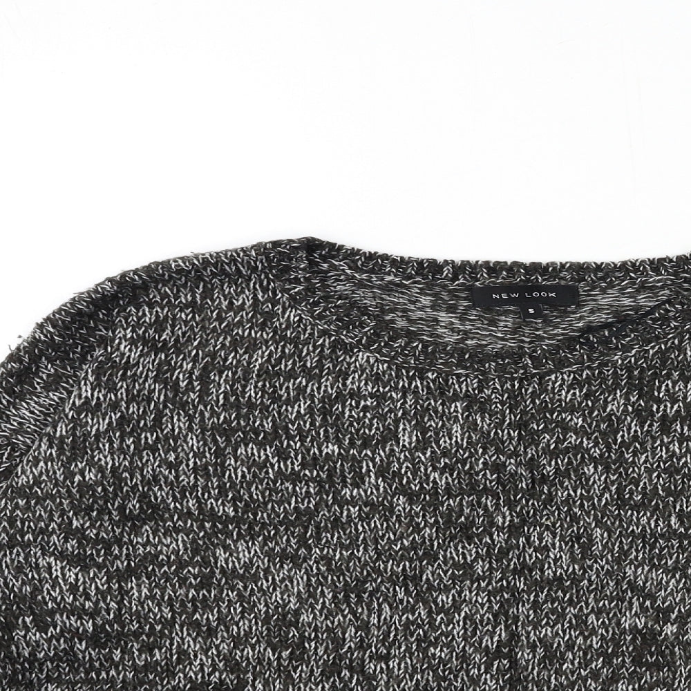 Womens UK Size S New Look Black Pullover Jumper
