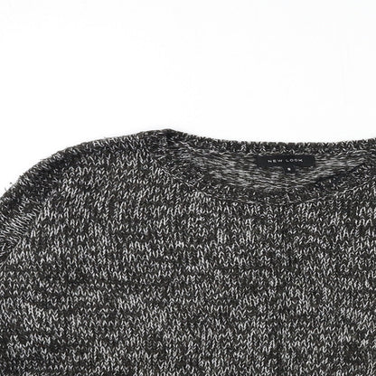 Womens UK Size S New Look Black Pullover Jumper