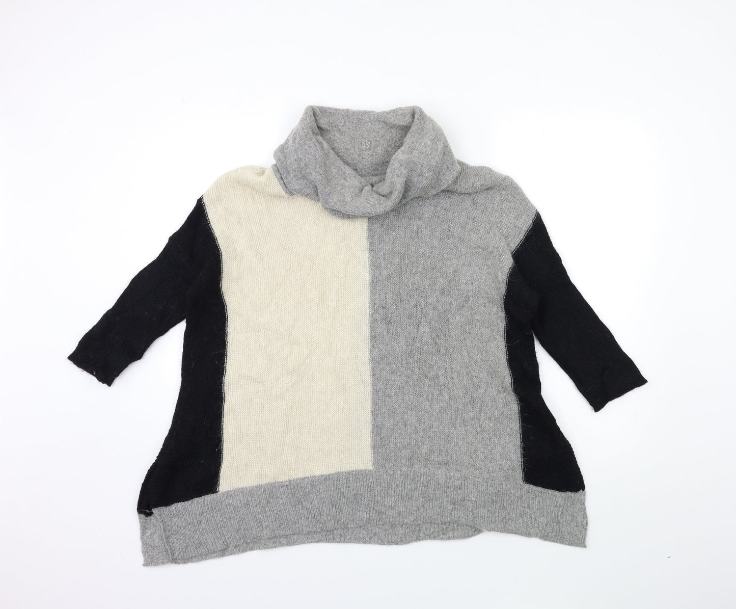 Womens UK Size M Paraphrase Grey Cardigan Jumper