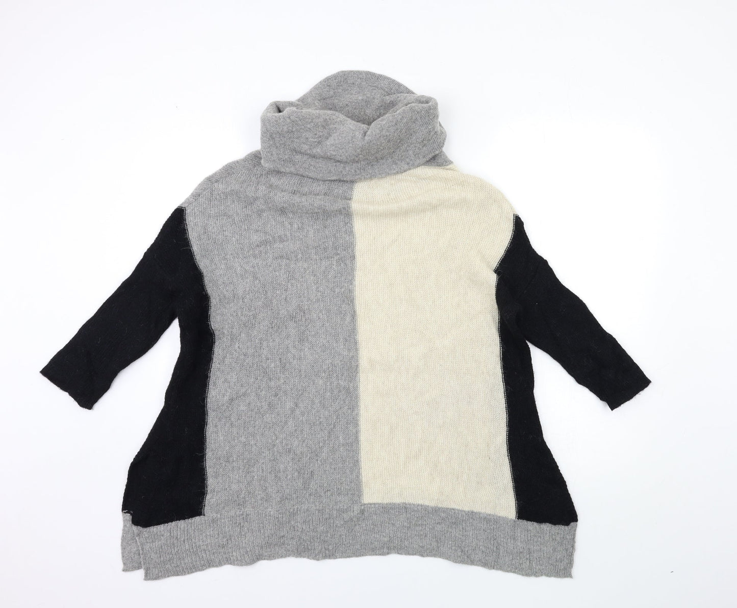 Womens UK Size M Paraphrase Grey Cardigan Jumper