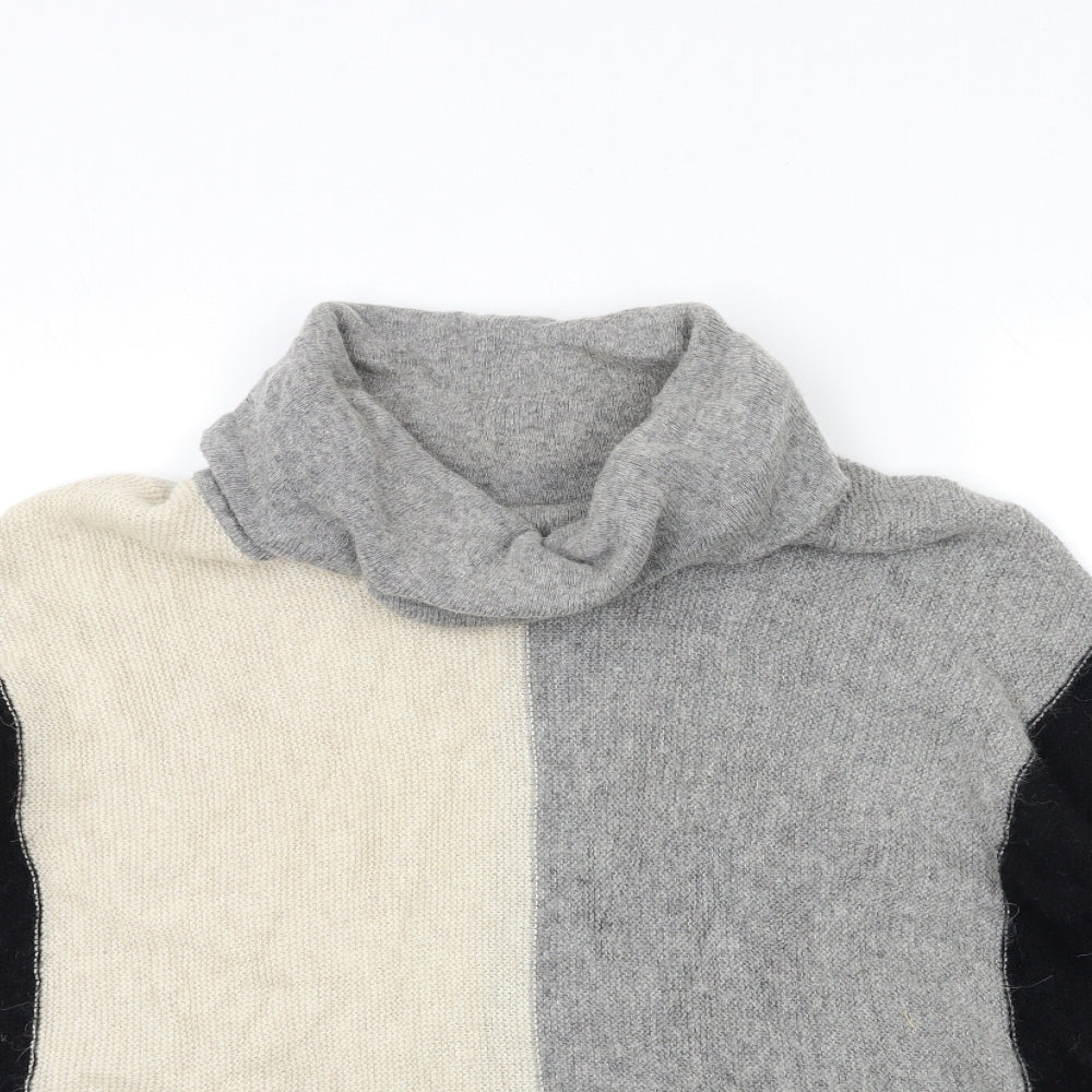 Womens UK Size M Paraphrase Grey Cardigan Jumper