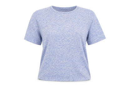 Womens UK Size 20 Afibel Blue Basic T-Shirt