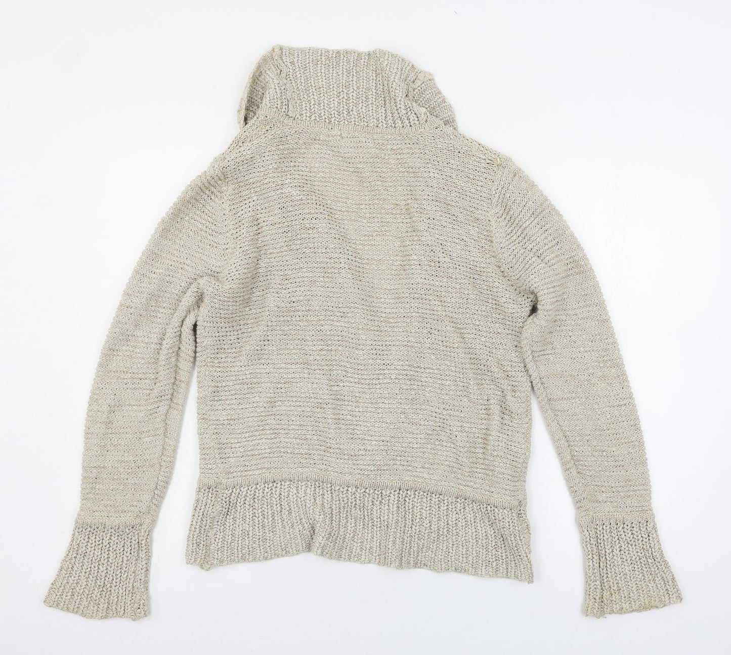 Womens UK Size 14 Soon Beige Cardigan Jumper