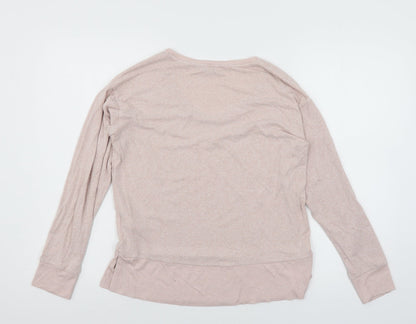 NEXT Womens Pink Solid Jersey Top Pyjama Top Size 8