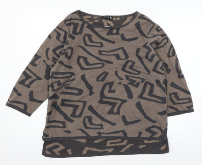Womens UK Size 16 Viz-A-Viz Brown Pullover Jumper