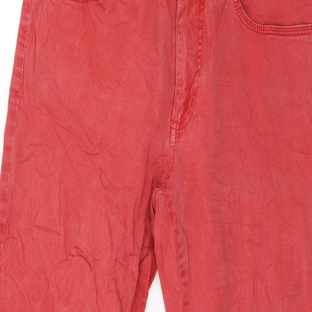 Womens UK Size 12 Angels Regular Fit Skinny Red Jeans