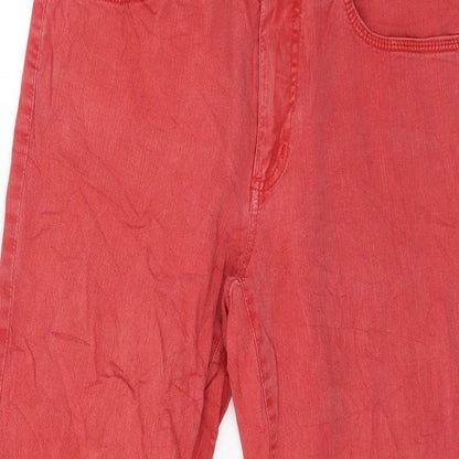 Womens UK Size 12 Angels Regular Fit Skinny Red Jeans