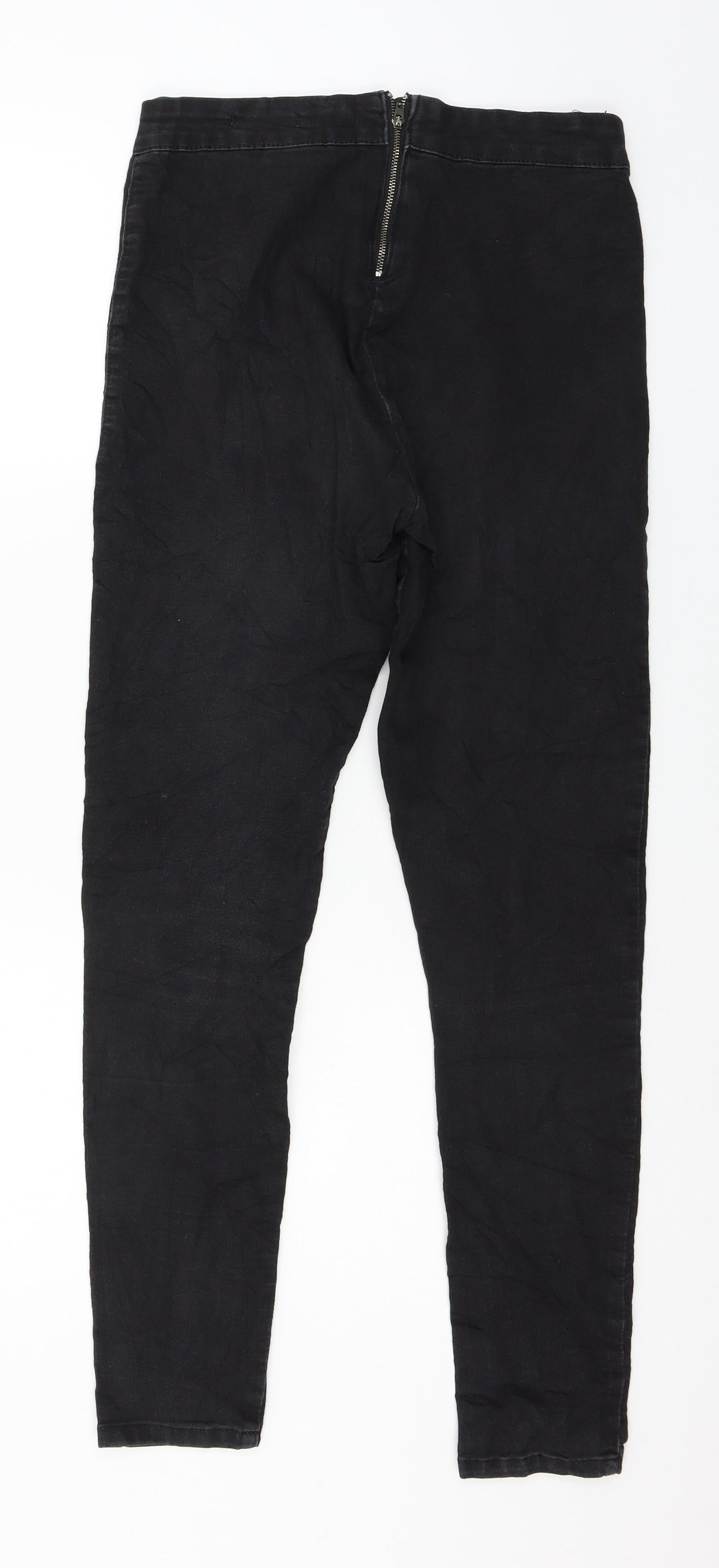 Crop Womens Black  Denim Jegging Jeans Size 10 L27 in